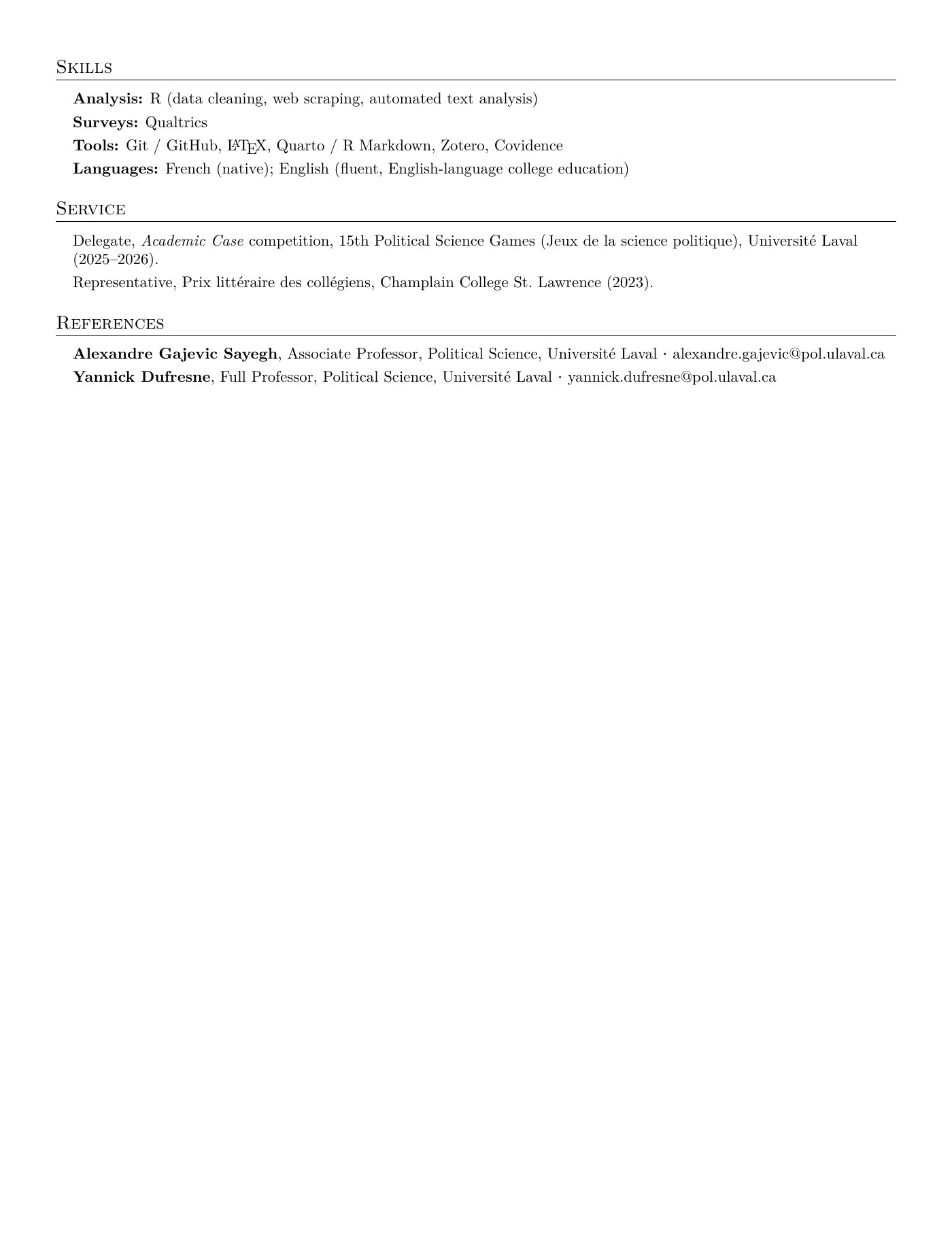 CV of Jules Piral