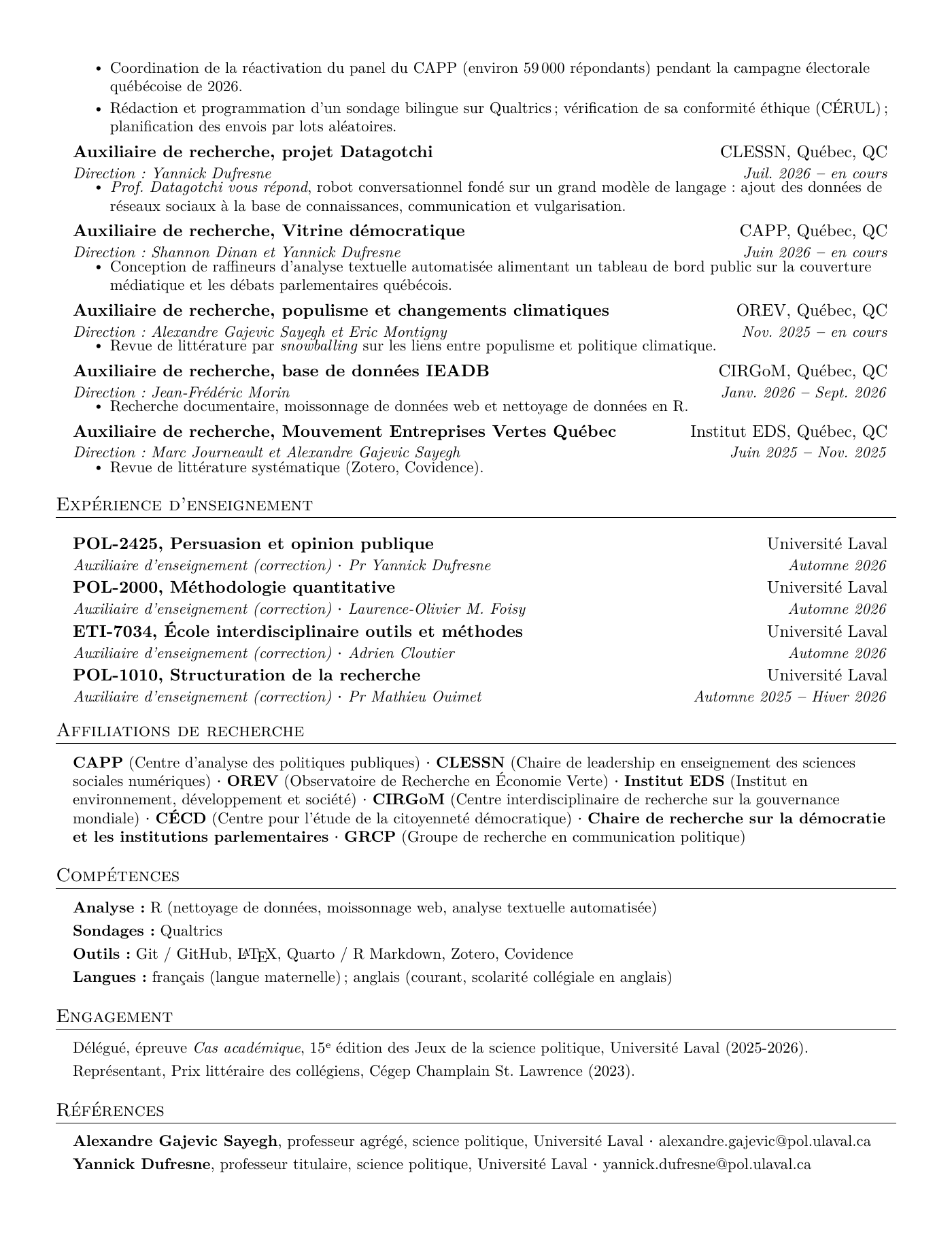 CV de Jules Piral